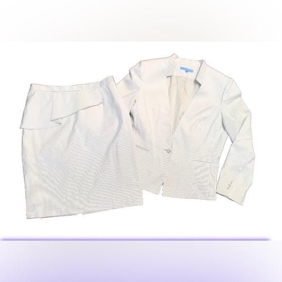 Designer Antonio Melani work Suit blazer skirt lot women’s size 10 - Picture 17 of 17